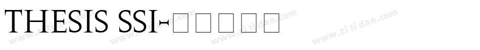 Thesis SSi字体转换